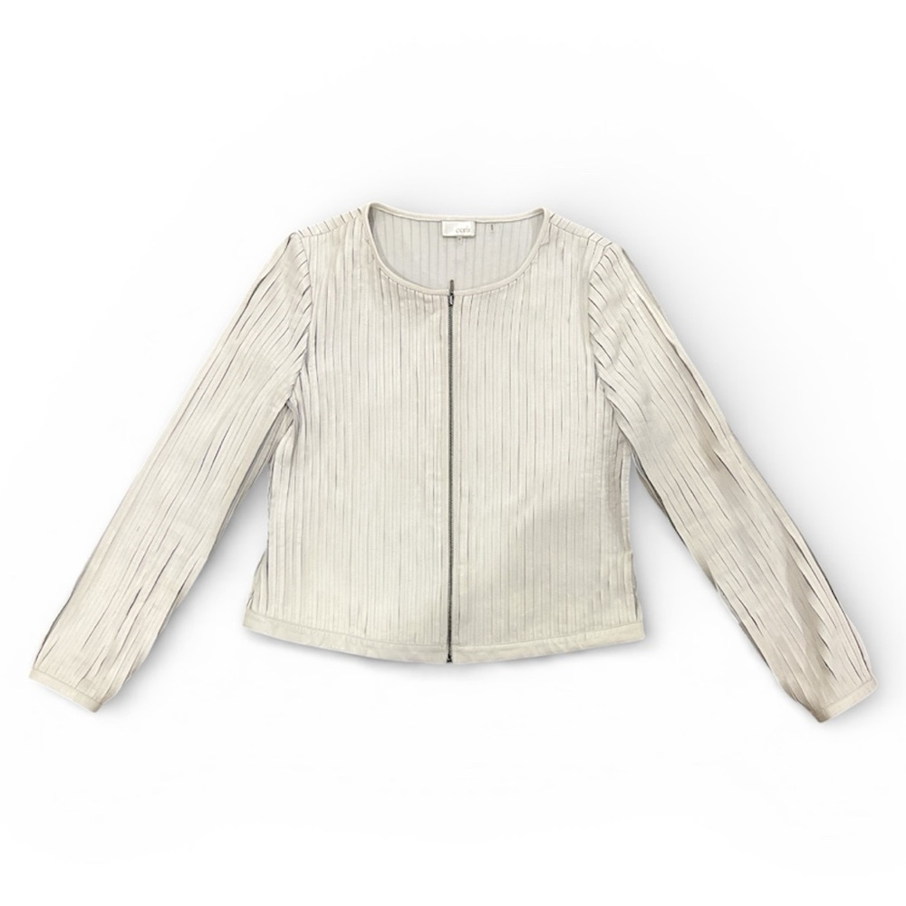 Ecru Textured Cream Blazer size m